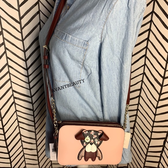 Kate spade floral pup double zip phone crossbody - Picture 8 of 11